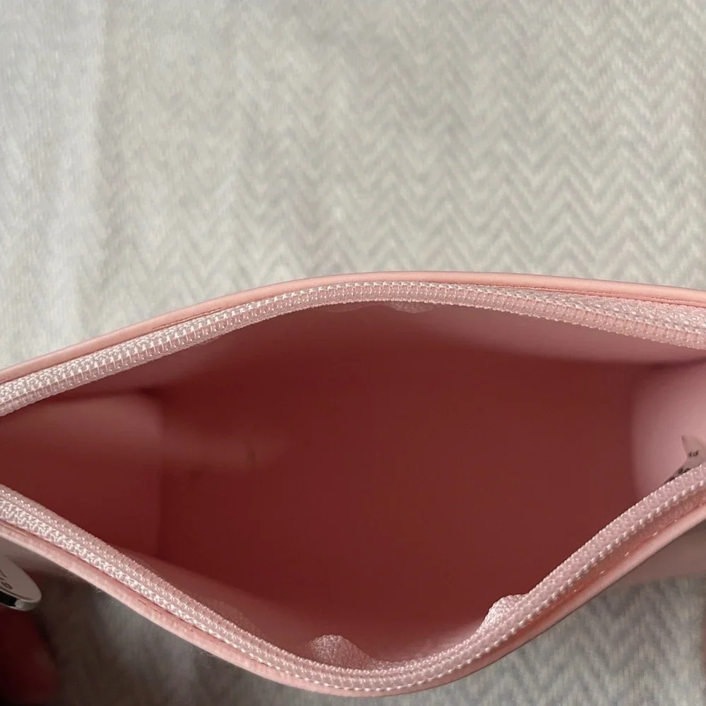 Givenchy Parfums Pouch Women Pink Cosmetic Makeup Bag Zipper Logo Case